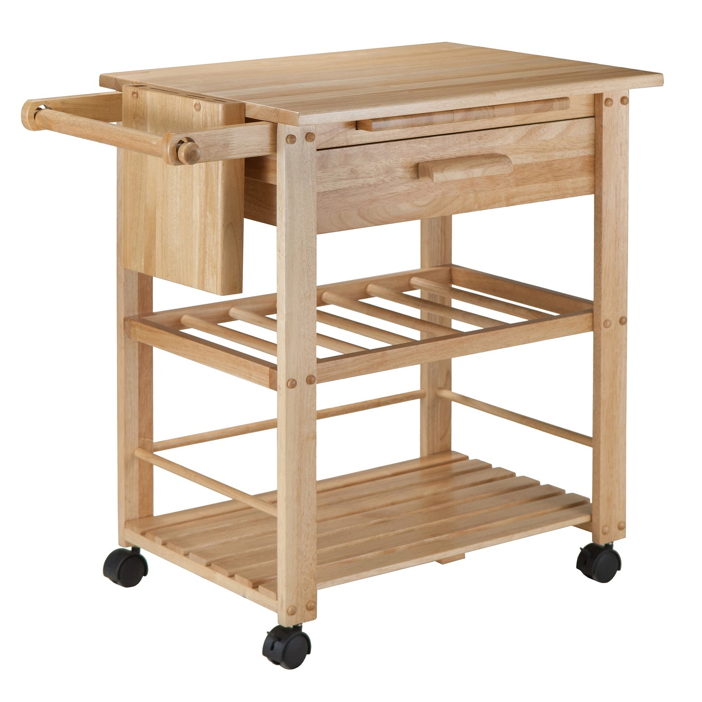 Finland Utility Kitchen Cart, Natural