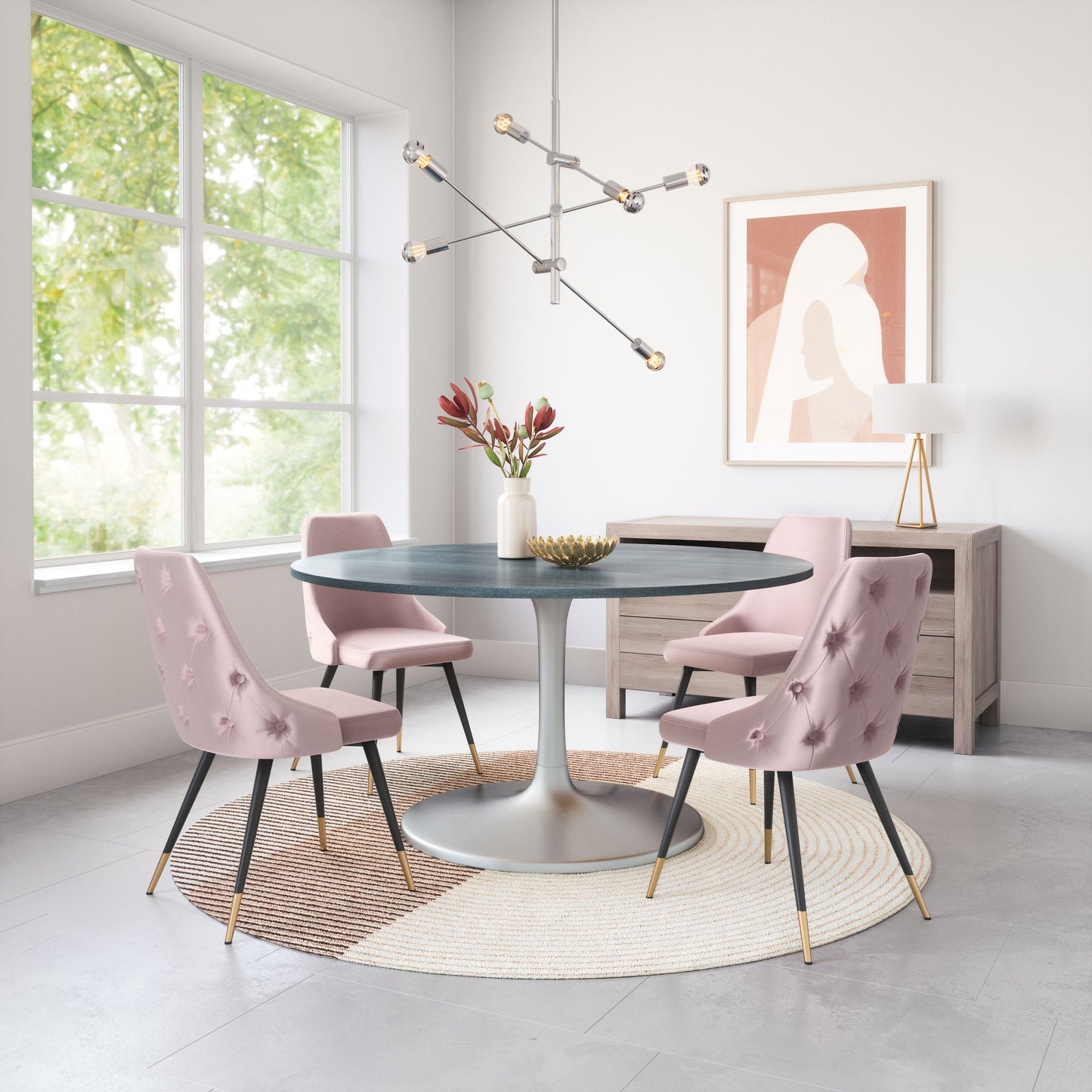 Piccolo Dining Chair (Set of 2) Pink