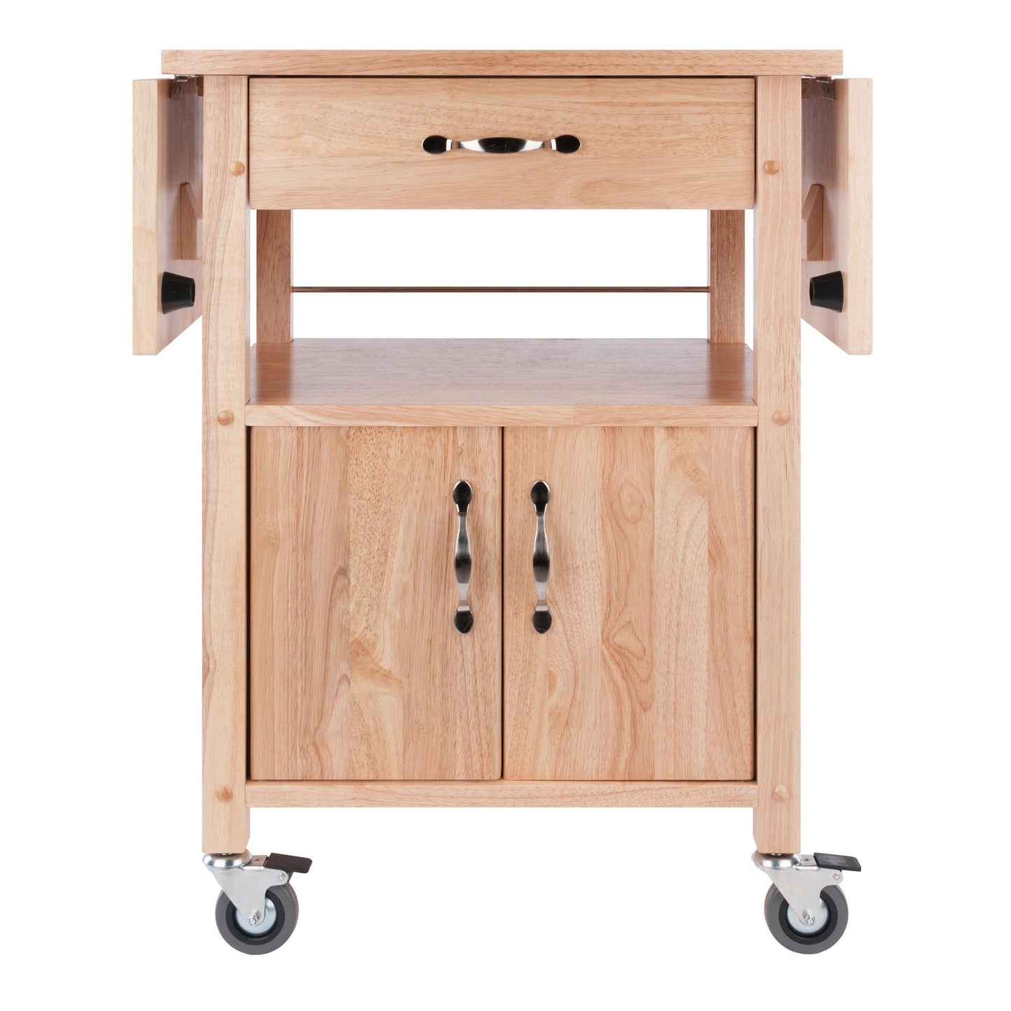 Rachael Kitchen Cart, Drop Leaf, Natural