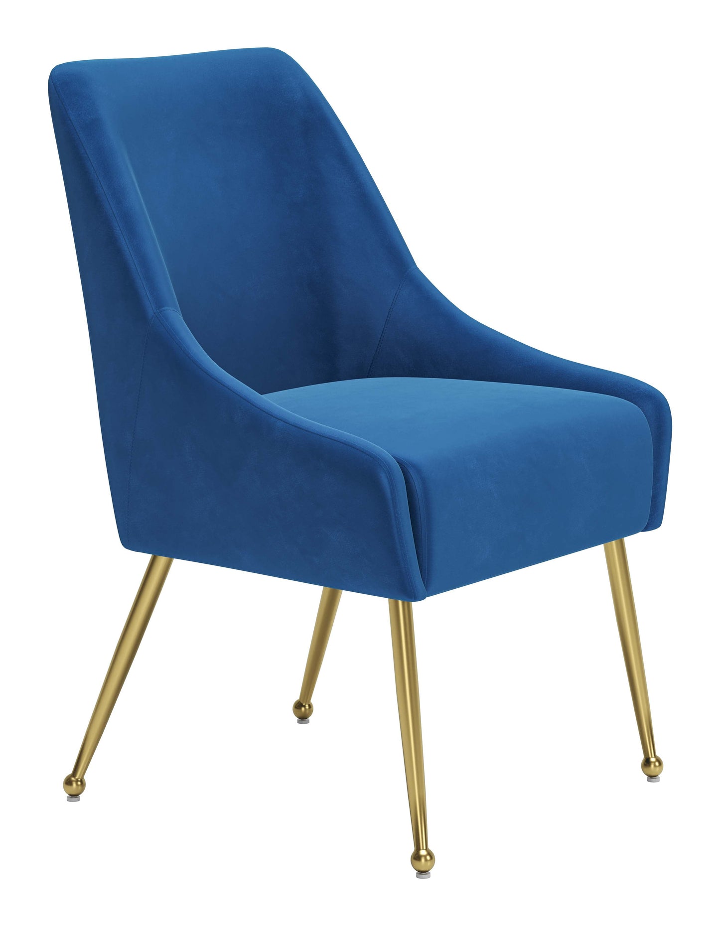 Maxine Dining Chair Navy Blue & Gold