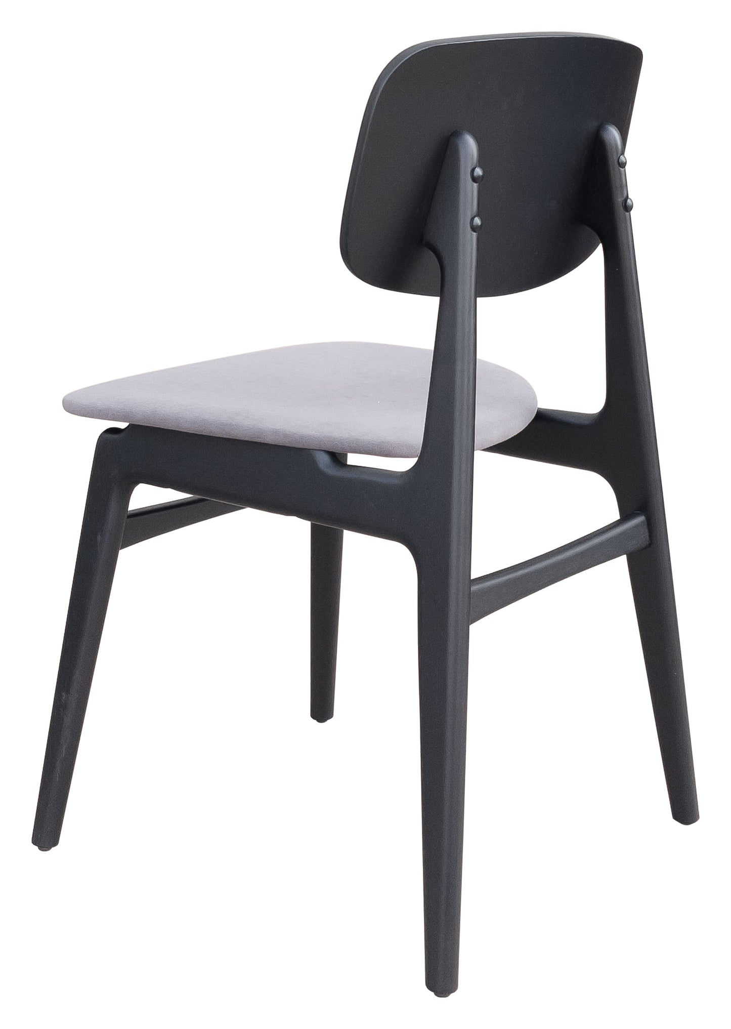 Othello Dining Chair (Set of 2) Gray & Black