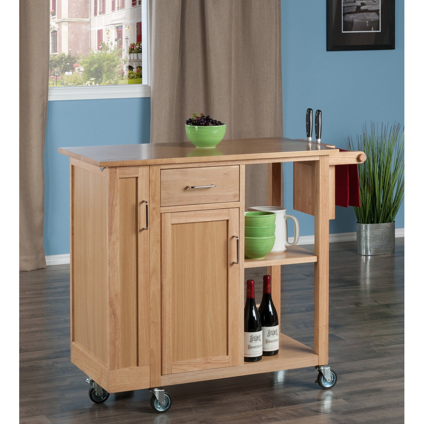 Douglas Utility Kitchen Cart, Natural