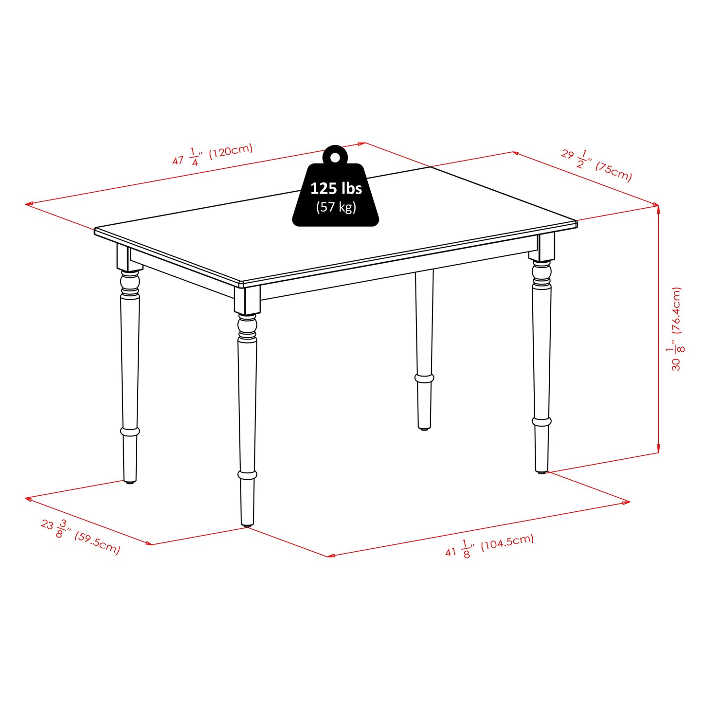 Ravenna Rectangle Dining Table, Natural