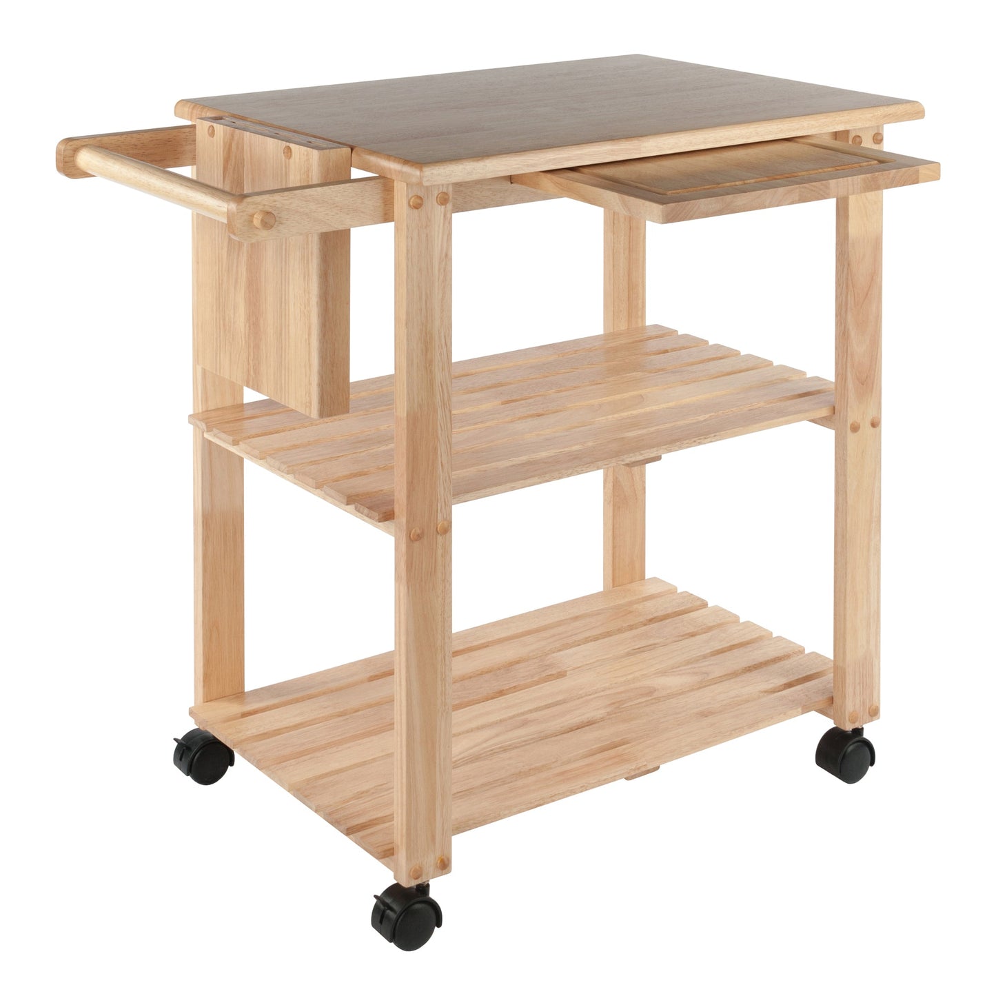 Mario Utility Kitchen Cart, Natural