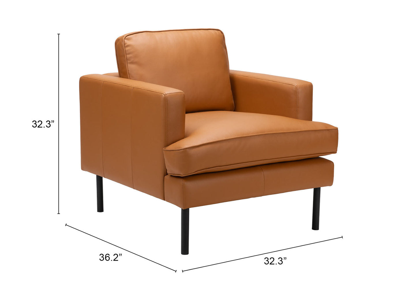 Decade Arm Chair Brown