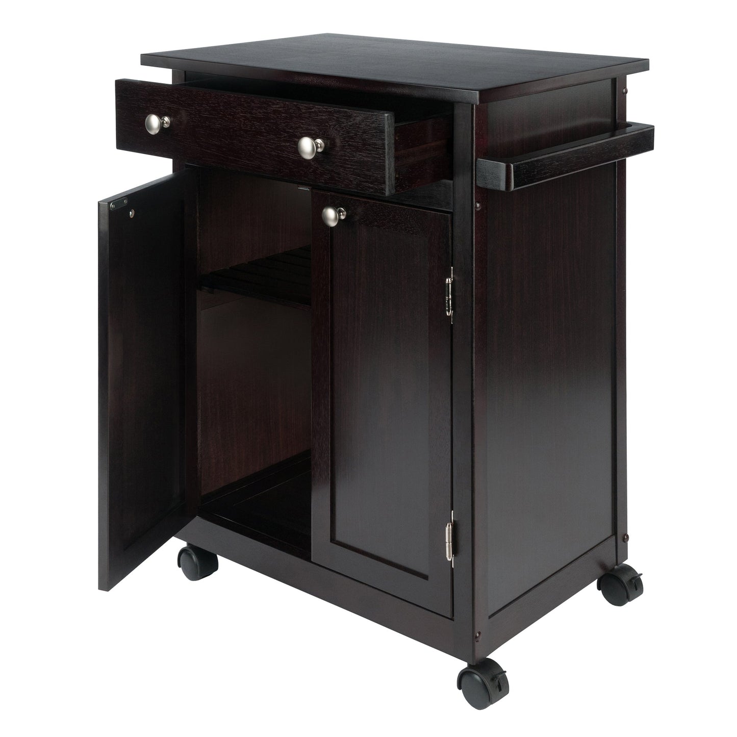 Savannah Utility Kitchen Cart, Espresso