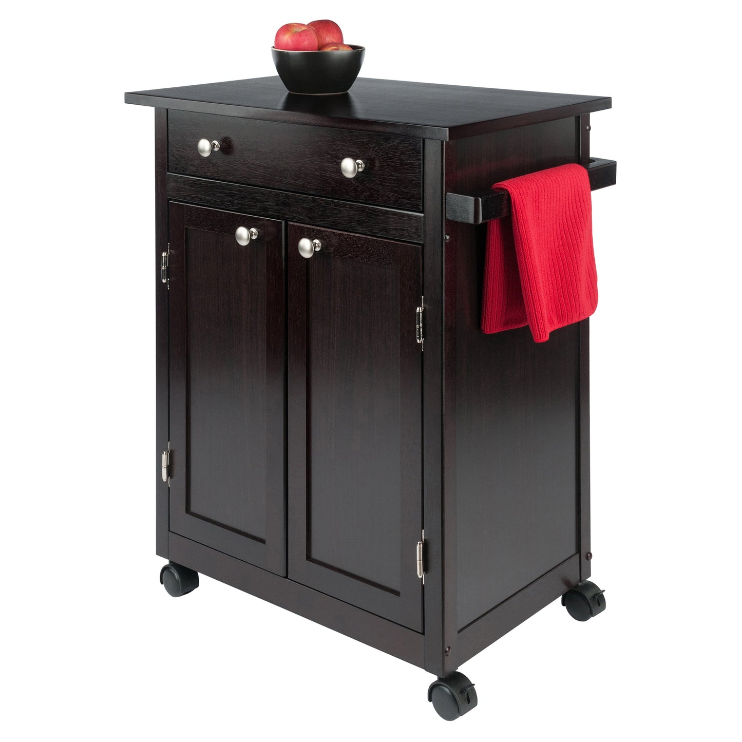 Savannah Utility Kitchen Cart, Espresso