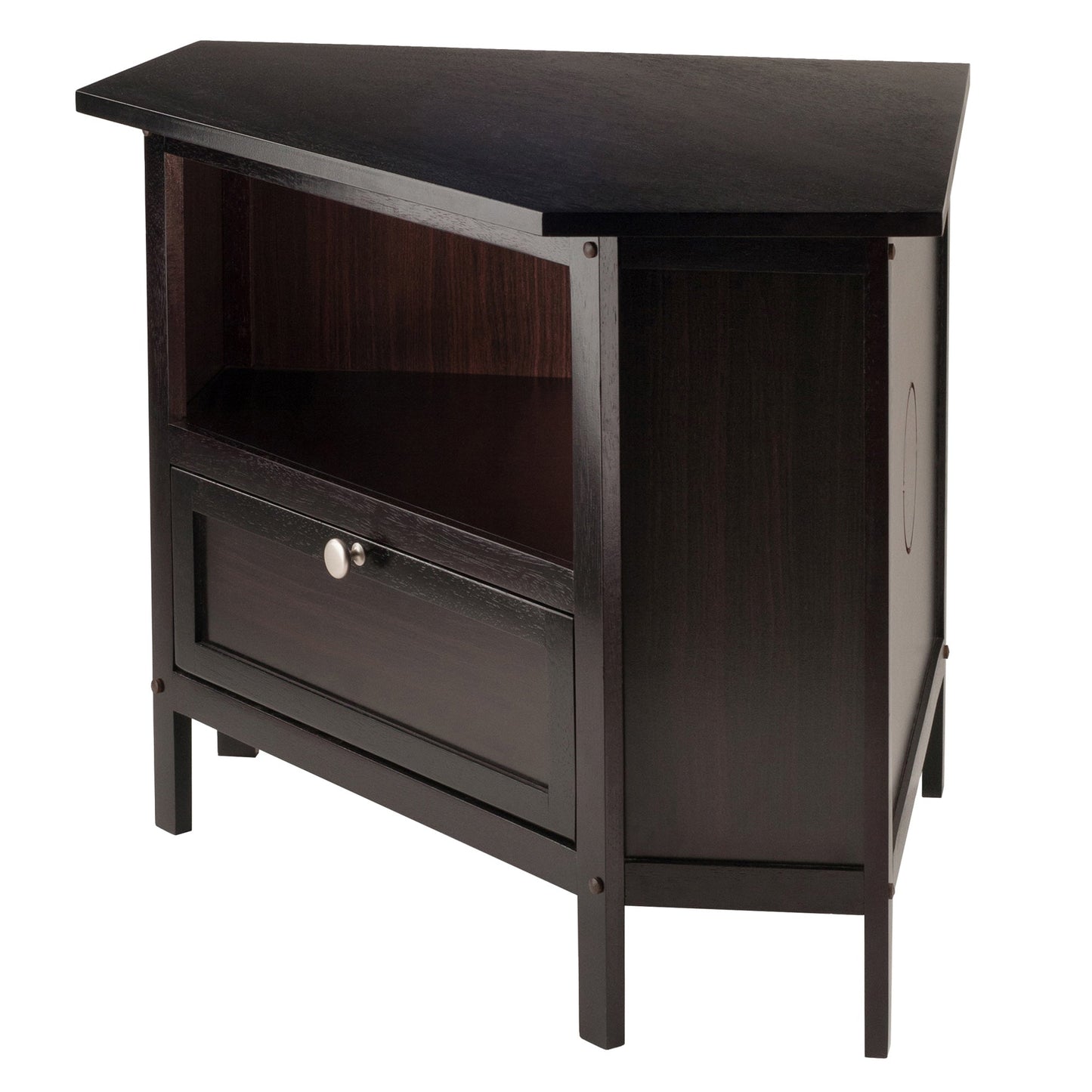 Zena Corner TV and Media Stand, Espresso