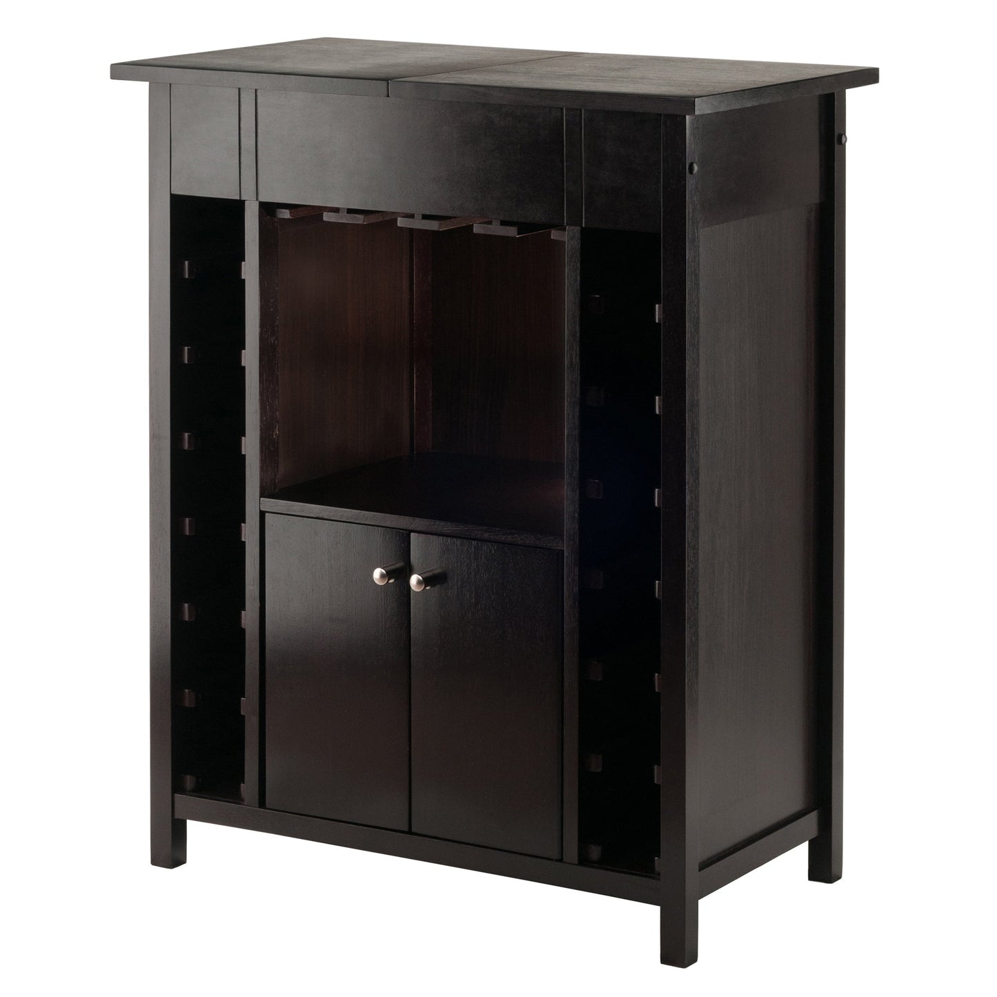 Yukon Wine Cabinet, Expandable Top, Espresso