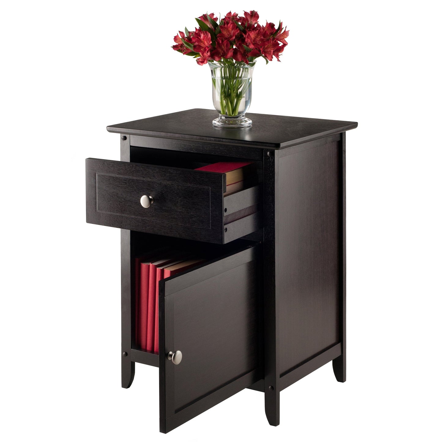 Eugene Accent Table, Nightstand, Espresso