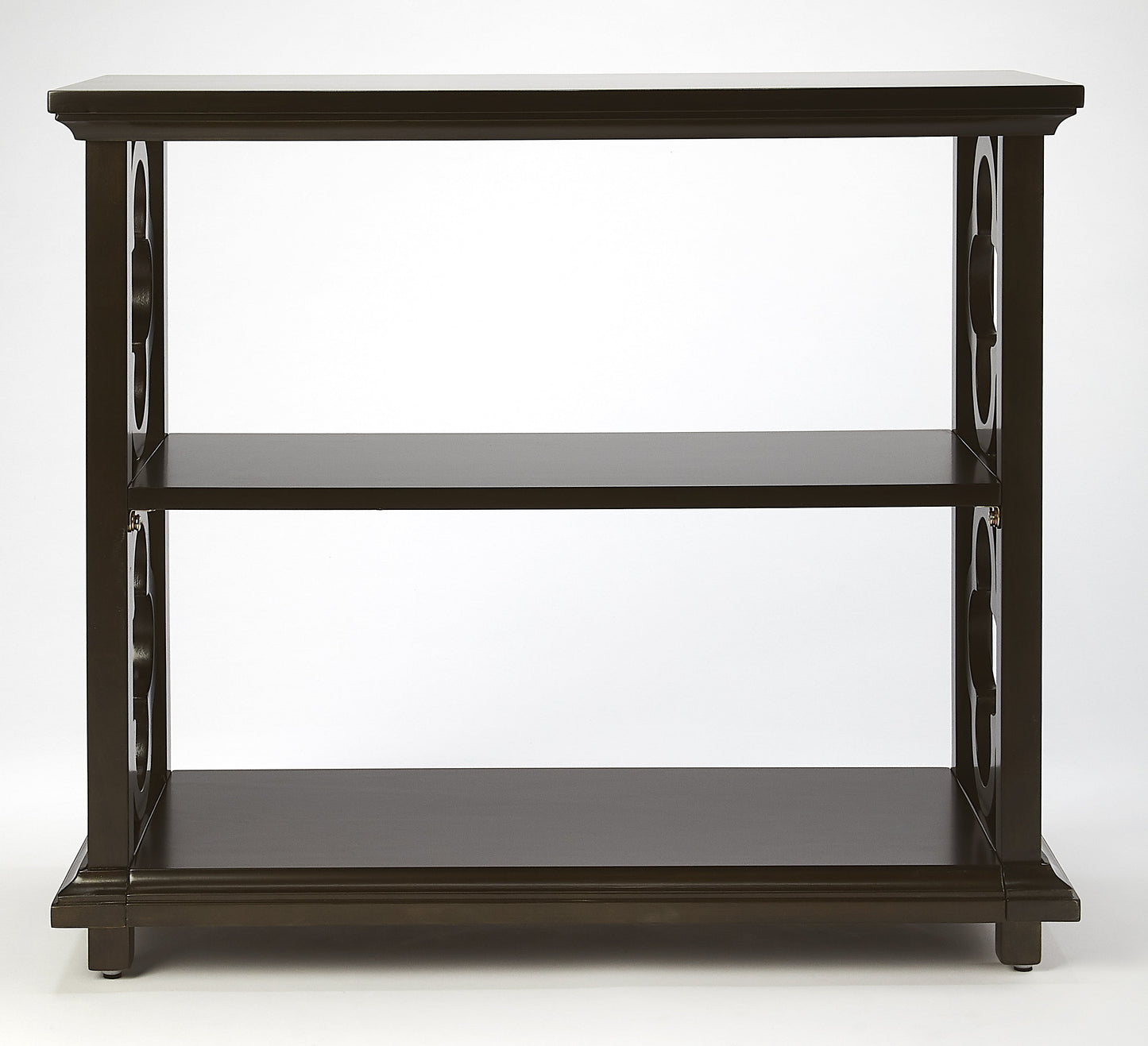 Paloma 2 Shelf 30"W Bookcase in Dark Brown  9331117