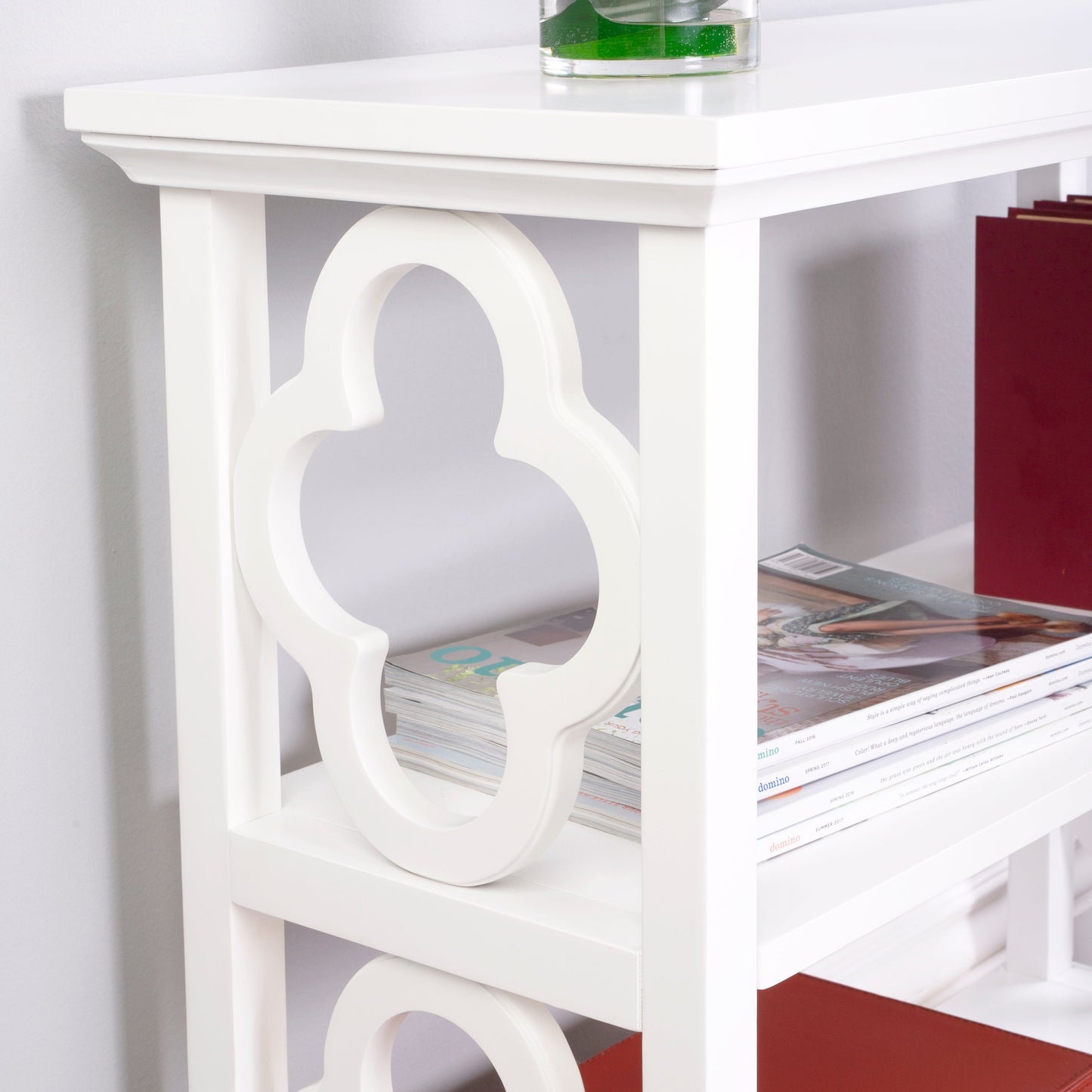 Paloma 2 Shelf 30"W Bookcase in White  9331222