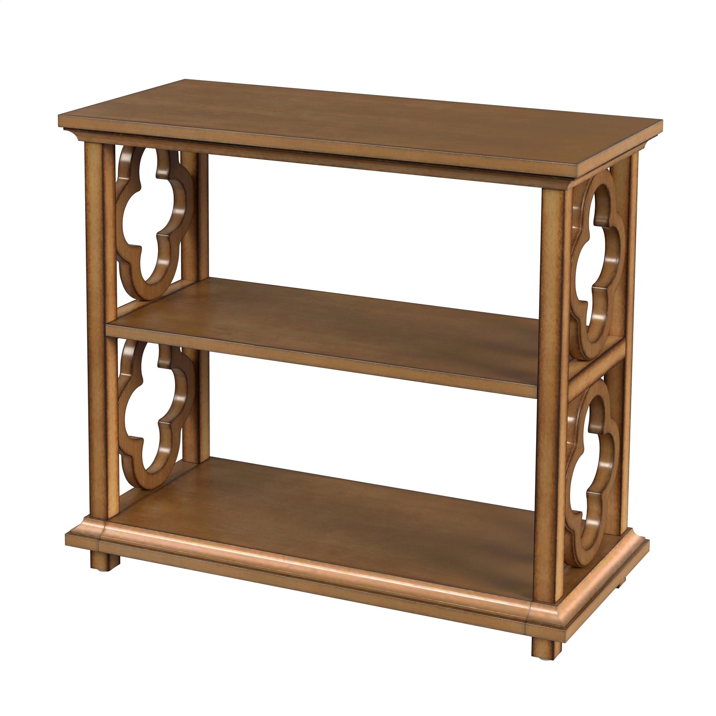 Paloma 2 Shelf 30"W Bookcase in Light Brown  9331415