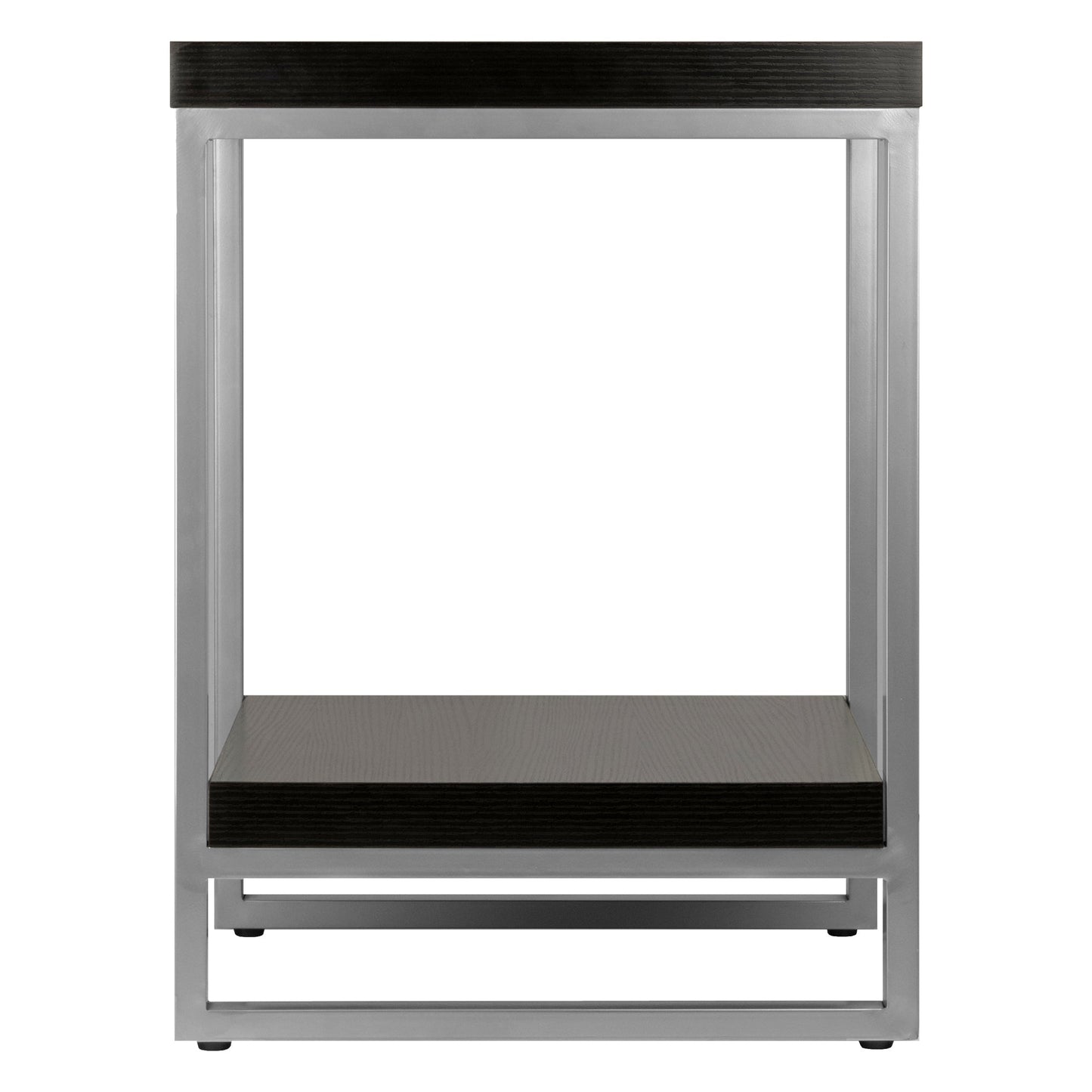 Jared End Table, Gray and Espresso