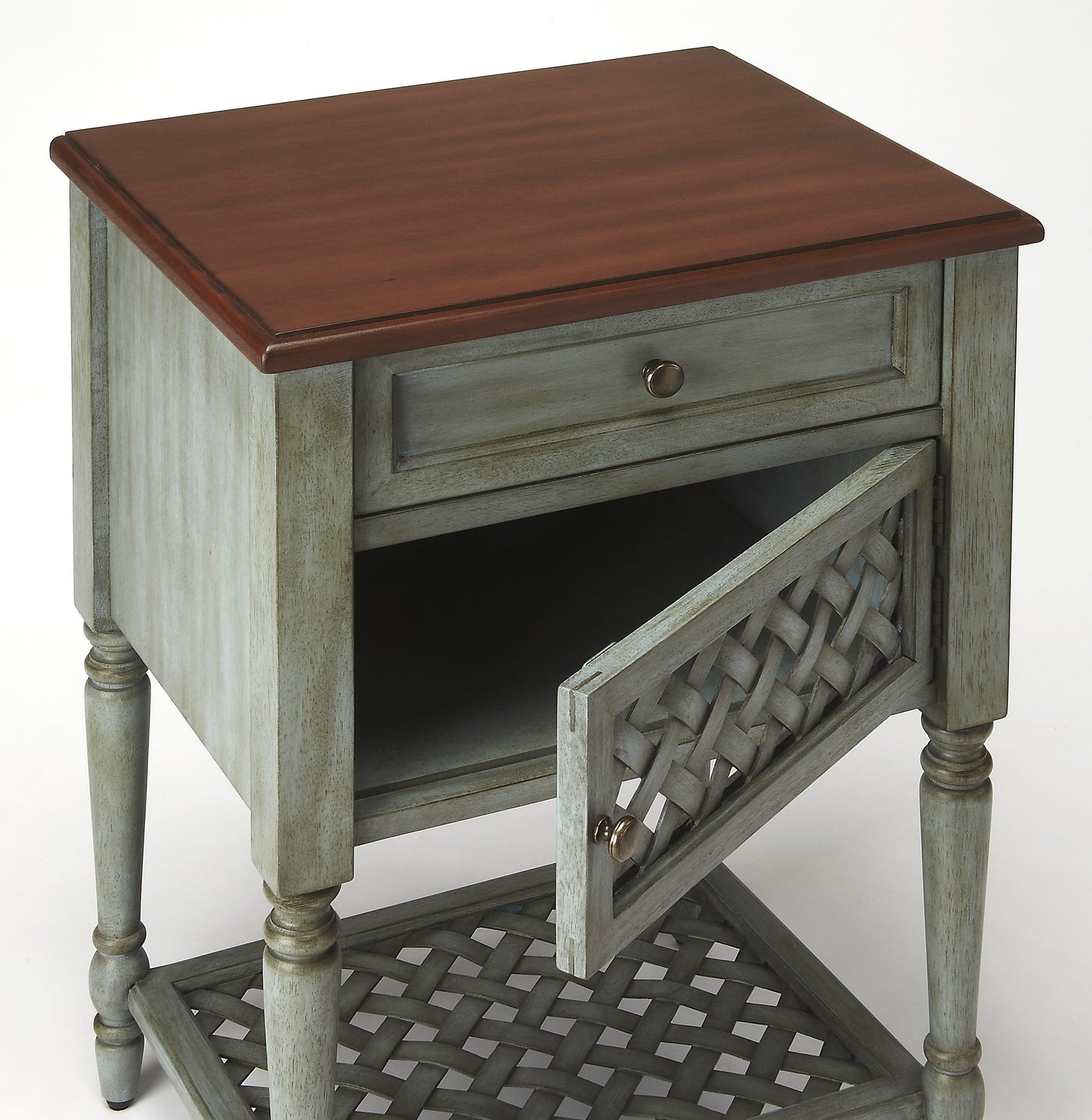 Chadway Rustic End Table in Multi-Color  9368286