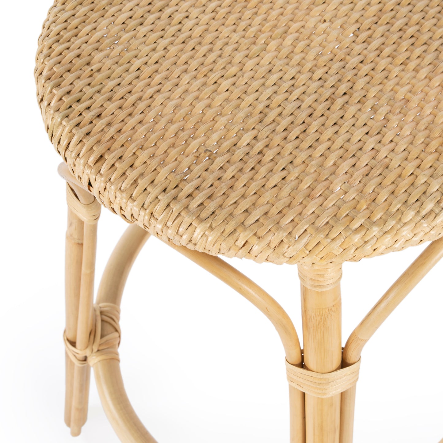 Tobias Rattan Round 24" Counter Stool in Natural  9371404