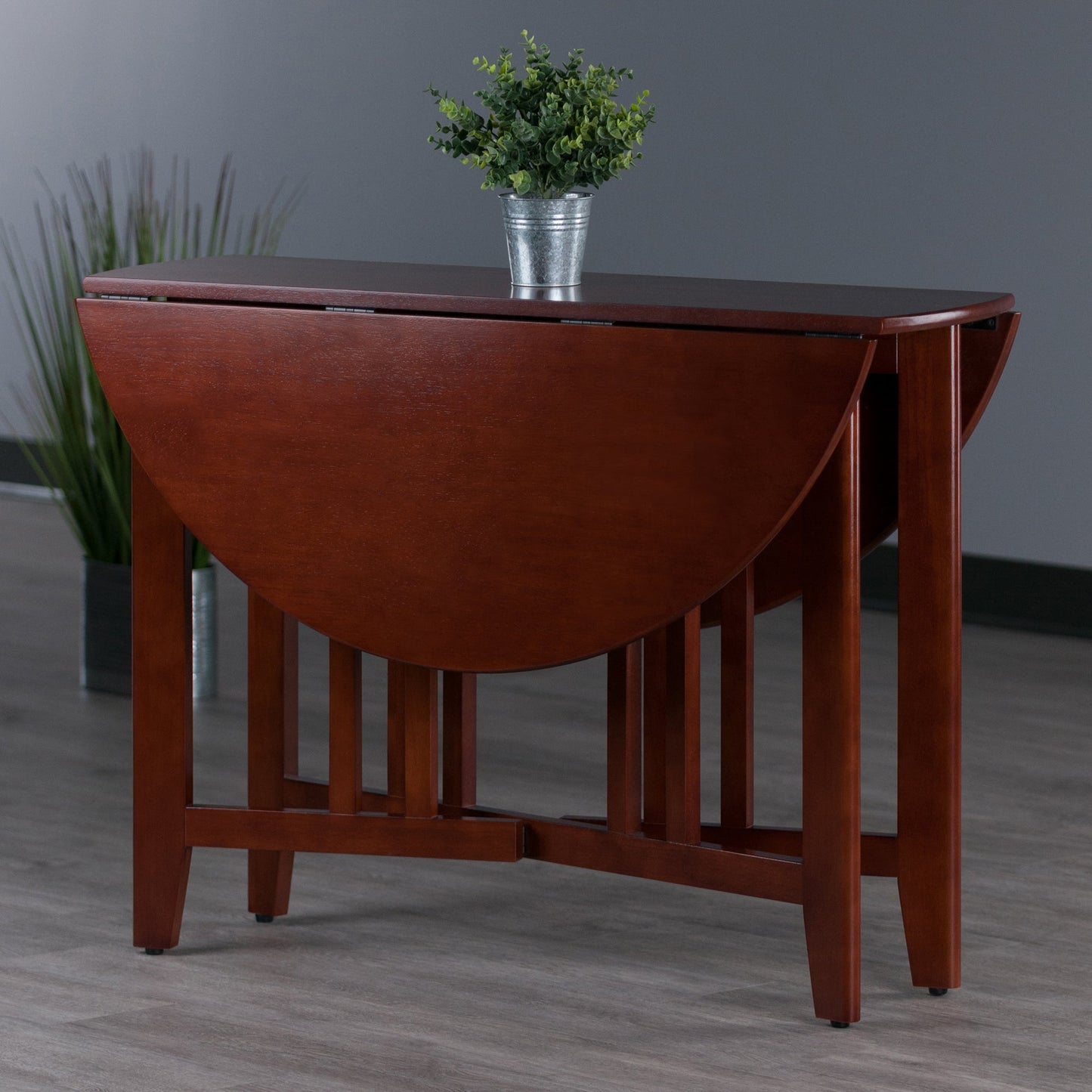 Alamo Double Drop Leaf Dining Table, Walnut