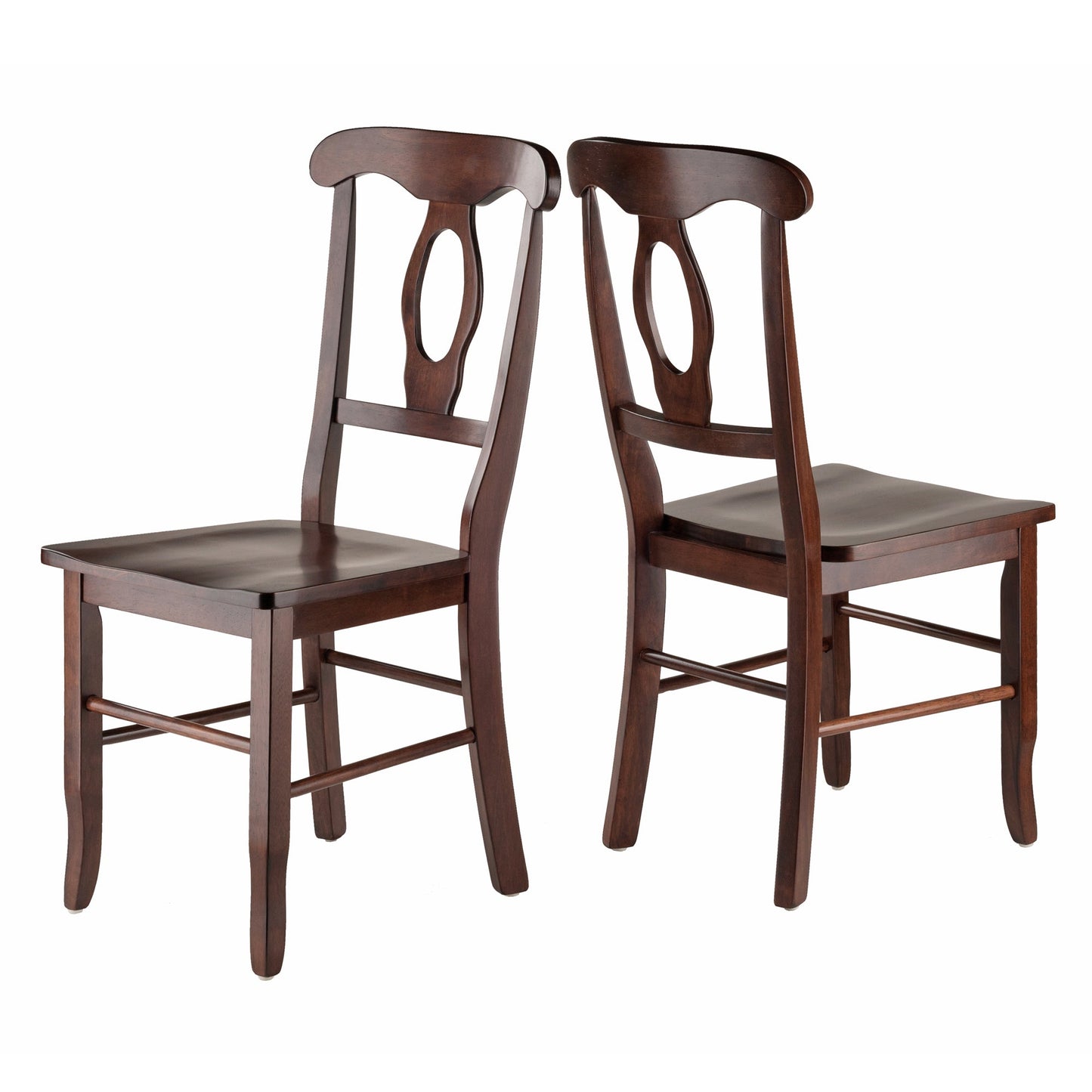 Renaissance 2-Pc Key Hole-back Chair Set, Walnut