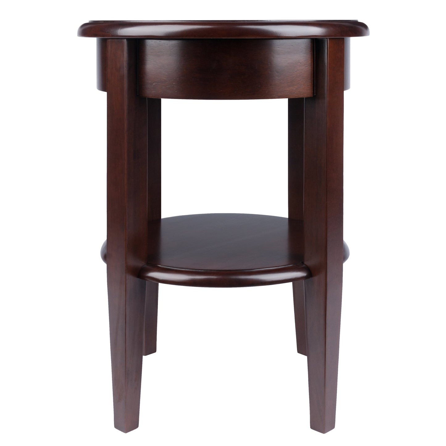 Concord Round End Table, Walnut