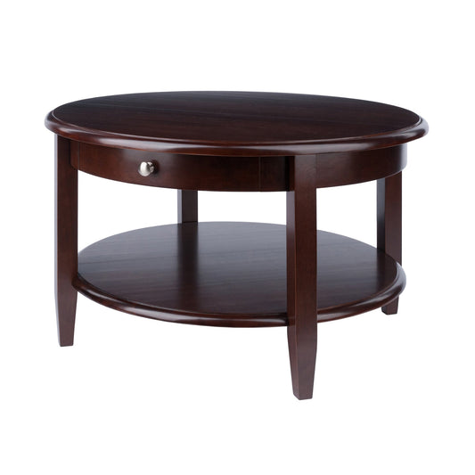 Concord Round Coffee Table, Walnut