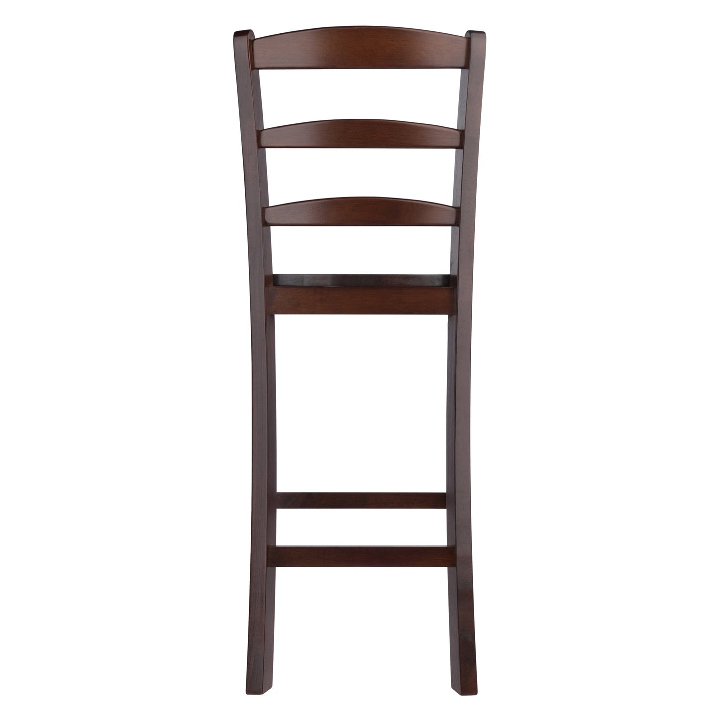 Benjamin 2-Pc Ladder-back Counter Stool Set, Walnut