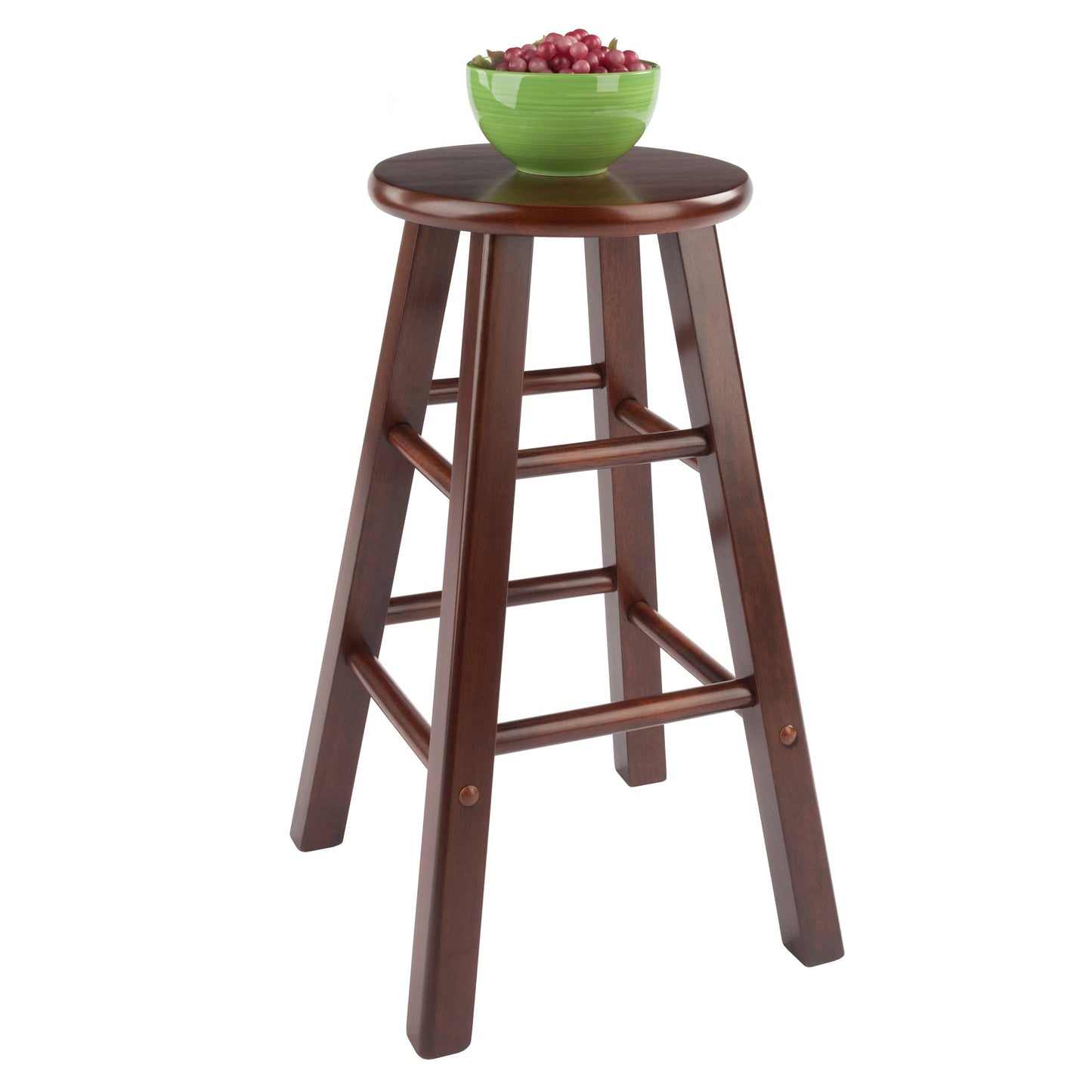 Element 2-Pc Counter Stool Set, Walnut