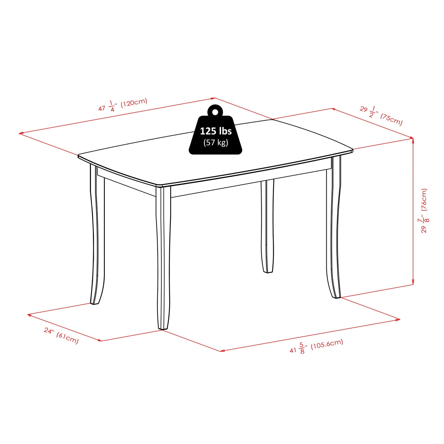 Inglewood 3-Pc Dining Table with Key Hole Chairs, Walnut