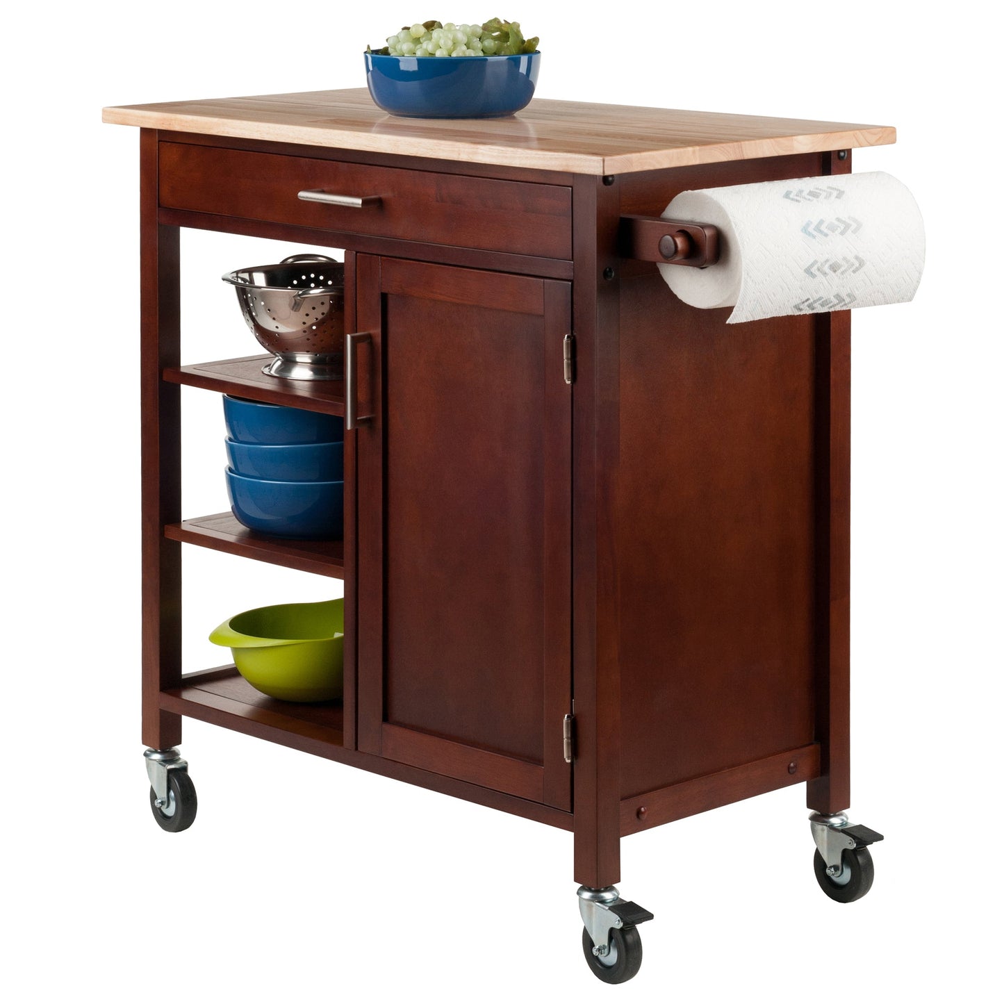 Marissa Kitchen Cart, Walnut