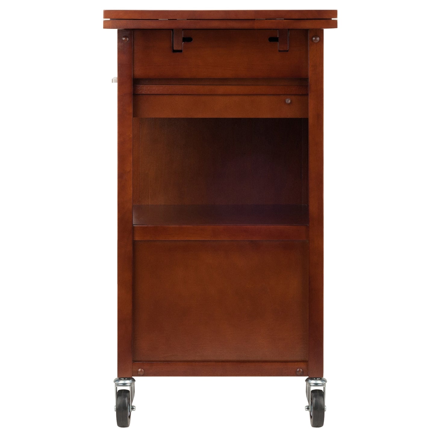 Gregory Extendable Top Kitchen Cart, Walnut