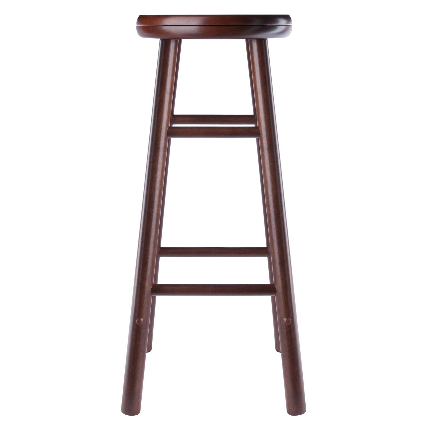 Shelby 2-Pc Swivel Seat Bar Stool Set, Walnut