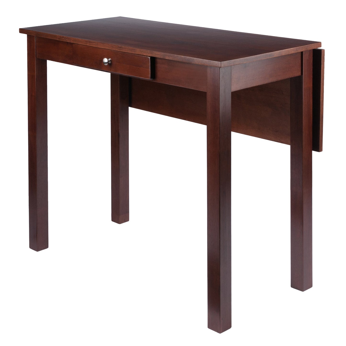 Perrone High Table with Drop Leaf, Walnut