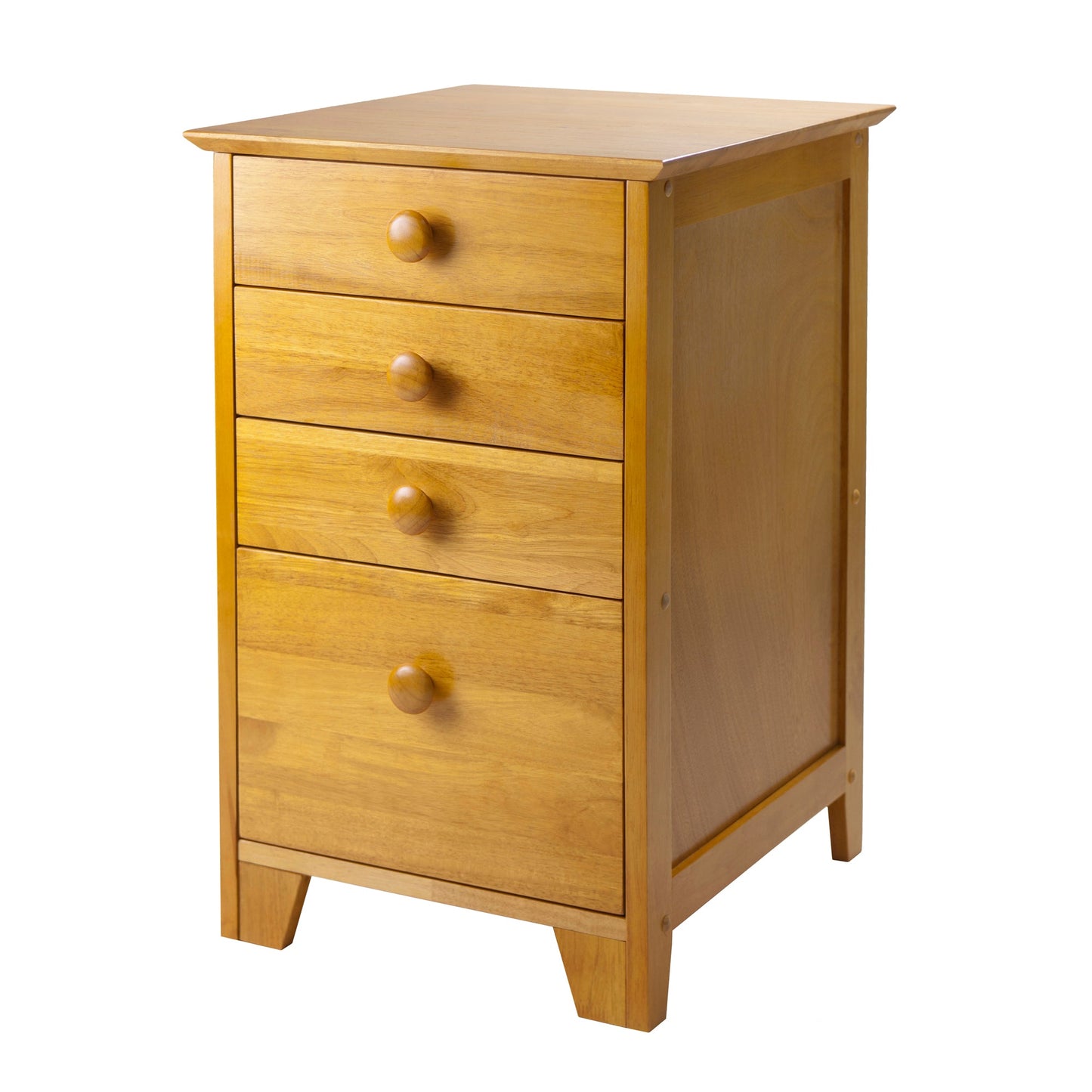 Studio Home Office File Cabinet, Honey Pine