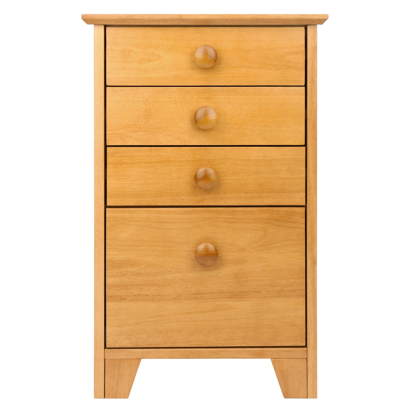 Studio Home Office File Cabinet, Honey Pine