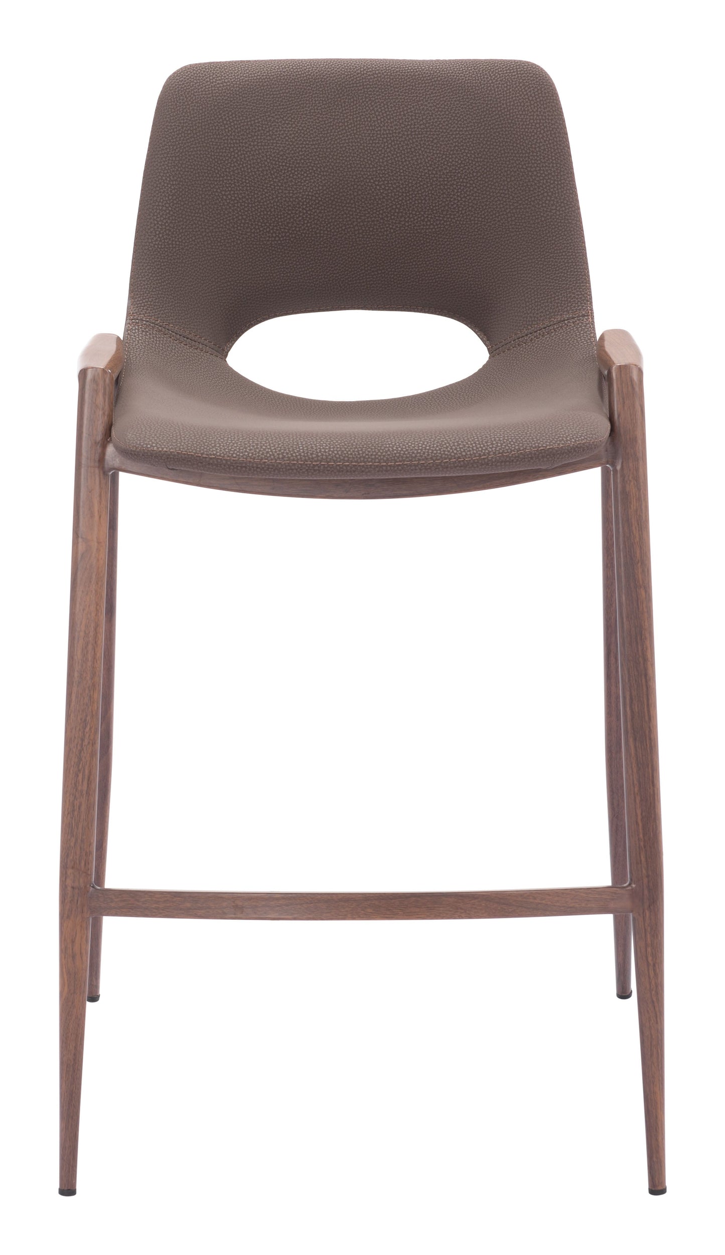 Desi Counter Stool (Set of 2) Brown & Walnut