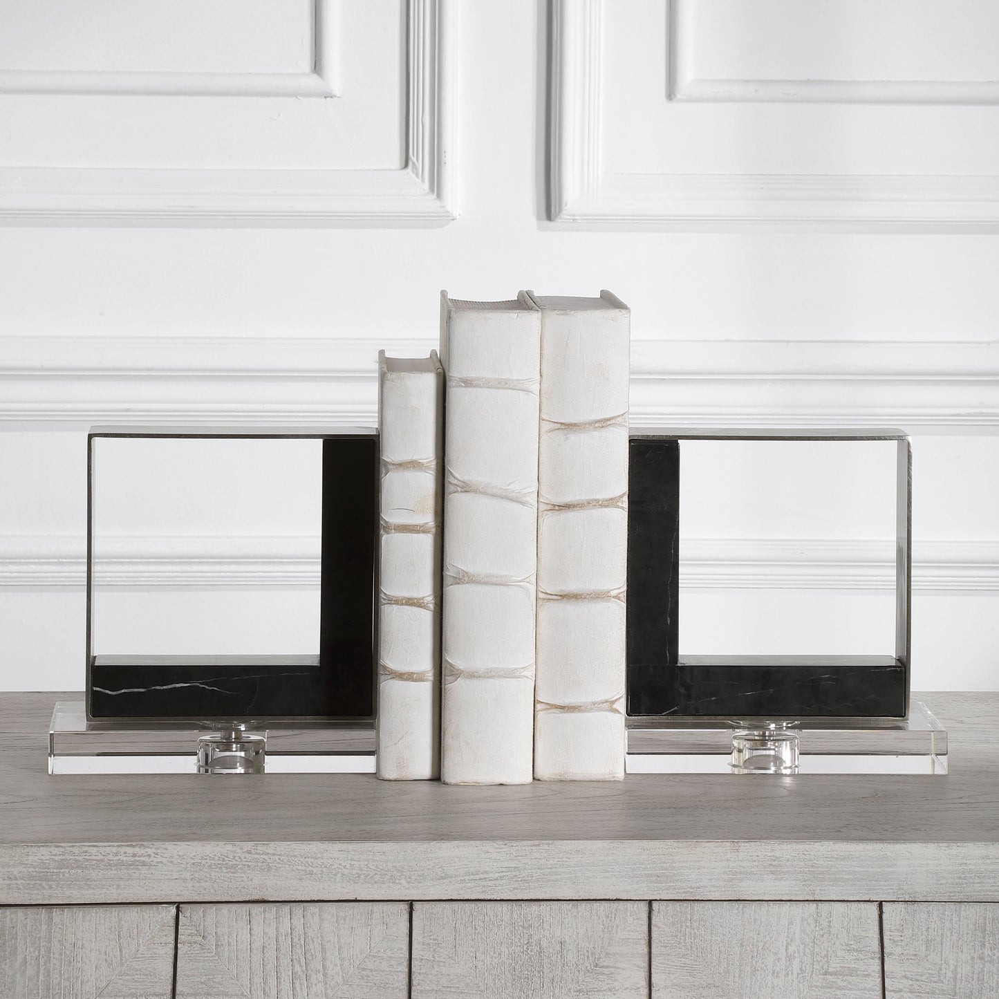 Uttermost Tilman Modern Marble Bookends, S/2