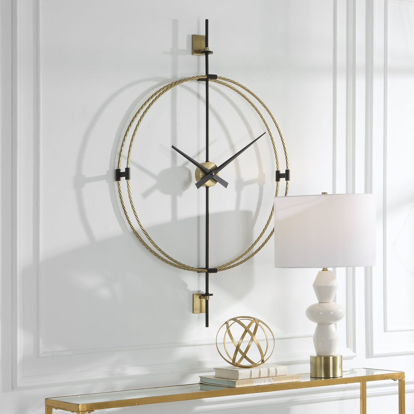 Uttermost Time Flies Modern Wall Clock