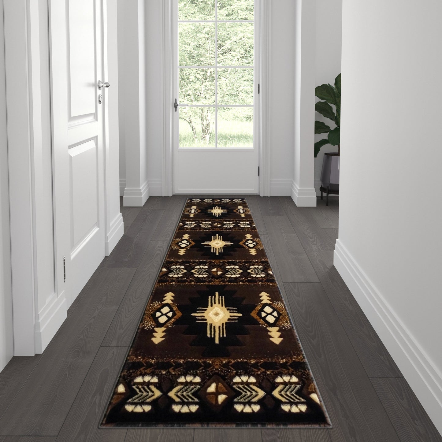 2x7 Rustic Chocolate Area Rug ACD-RG209-27-CO-GG