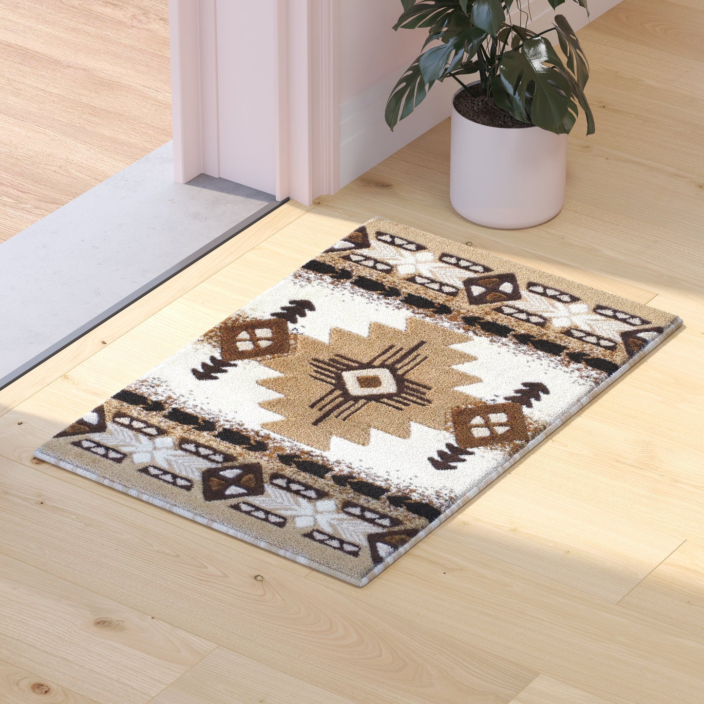 2x3 Rustic Ivory Area Rug ACD-RG2592-23-IV-GG