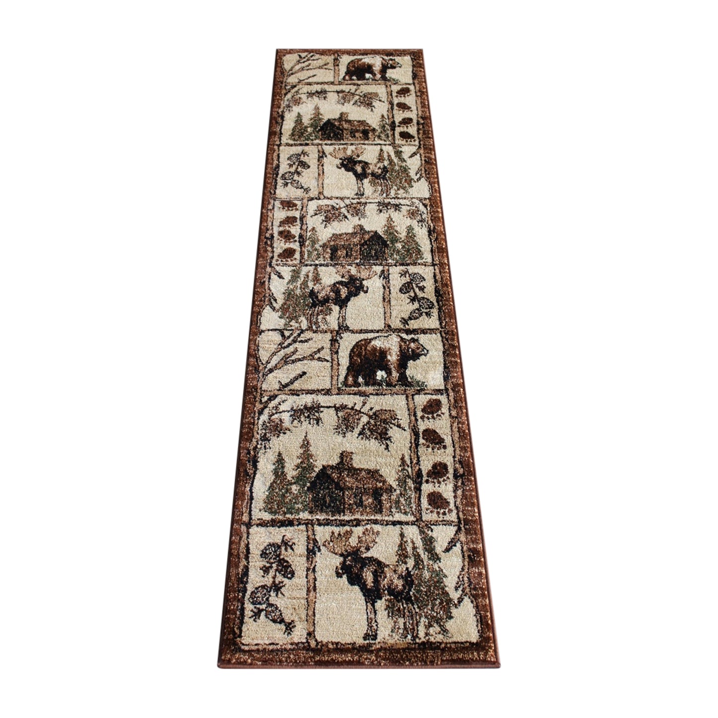 2x7 Brown Wildlife Area Rug ACD-RGPQ1F-27-BN-GG