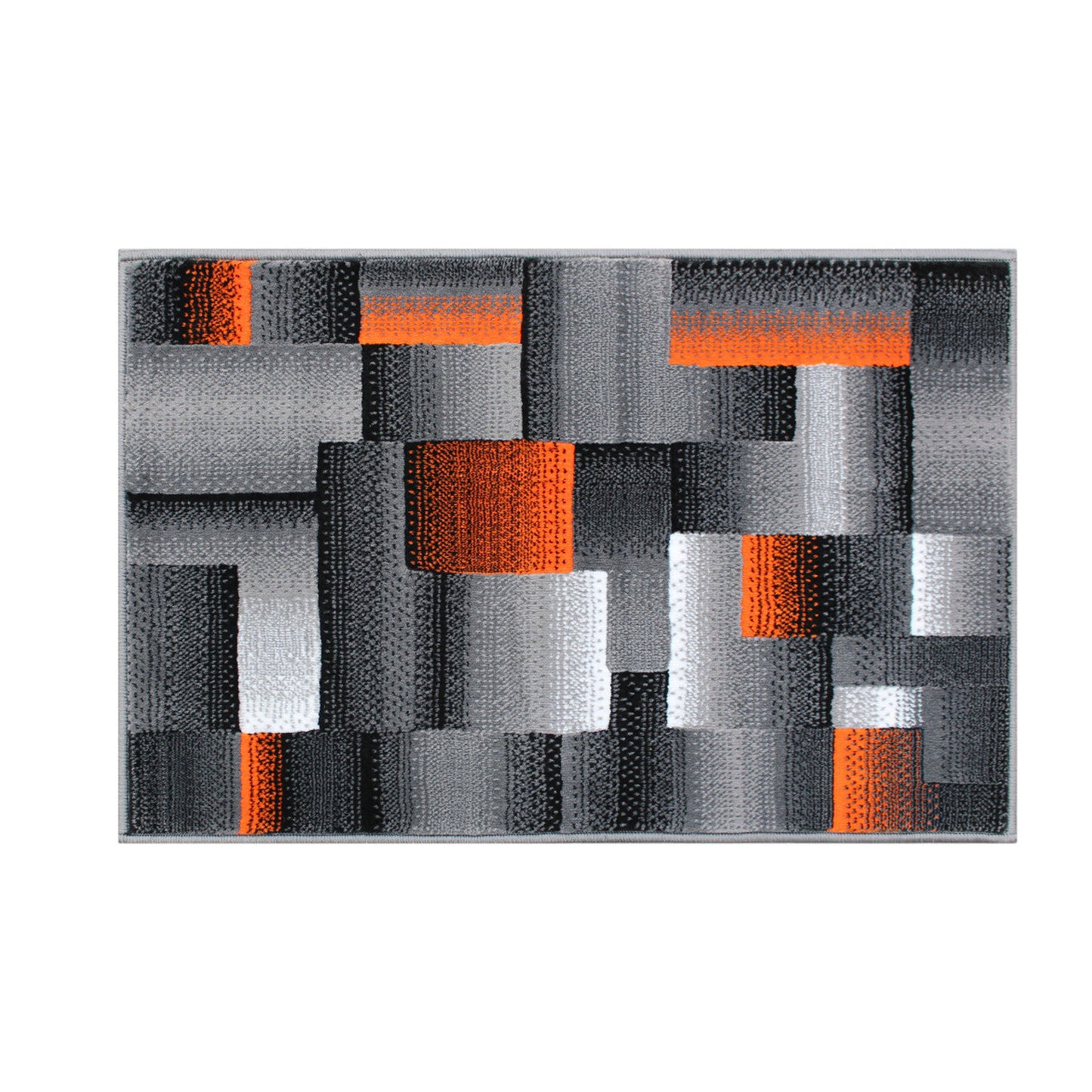 2x3 Orange Block Area Rug ACD-RGTRZ861-23-OR-GG