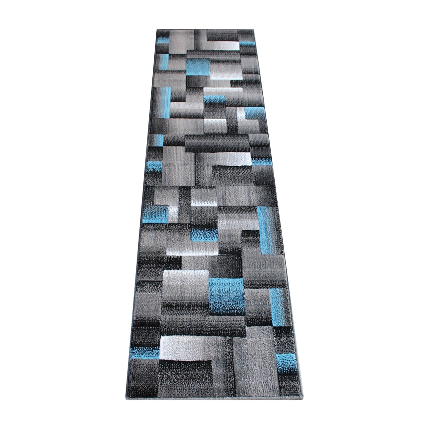 2x7 Blue Block Area Rug ACD-RGTRZ861-27-BL-GG