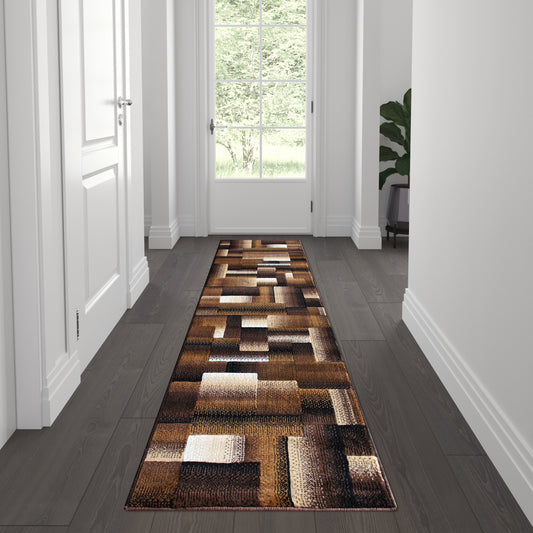 2x7 Chocolate Block Area Rug ACD-RGTRZ861-27-CO-GG