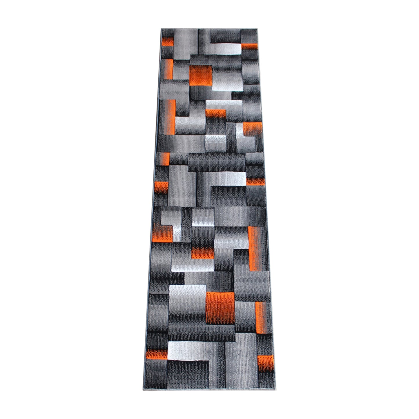 2x7 Orange Block Area Rug ACD-RGTRZ861-27-OR-GG