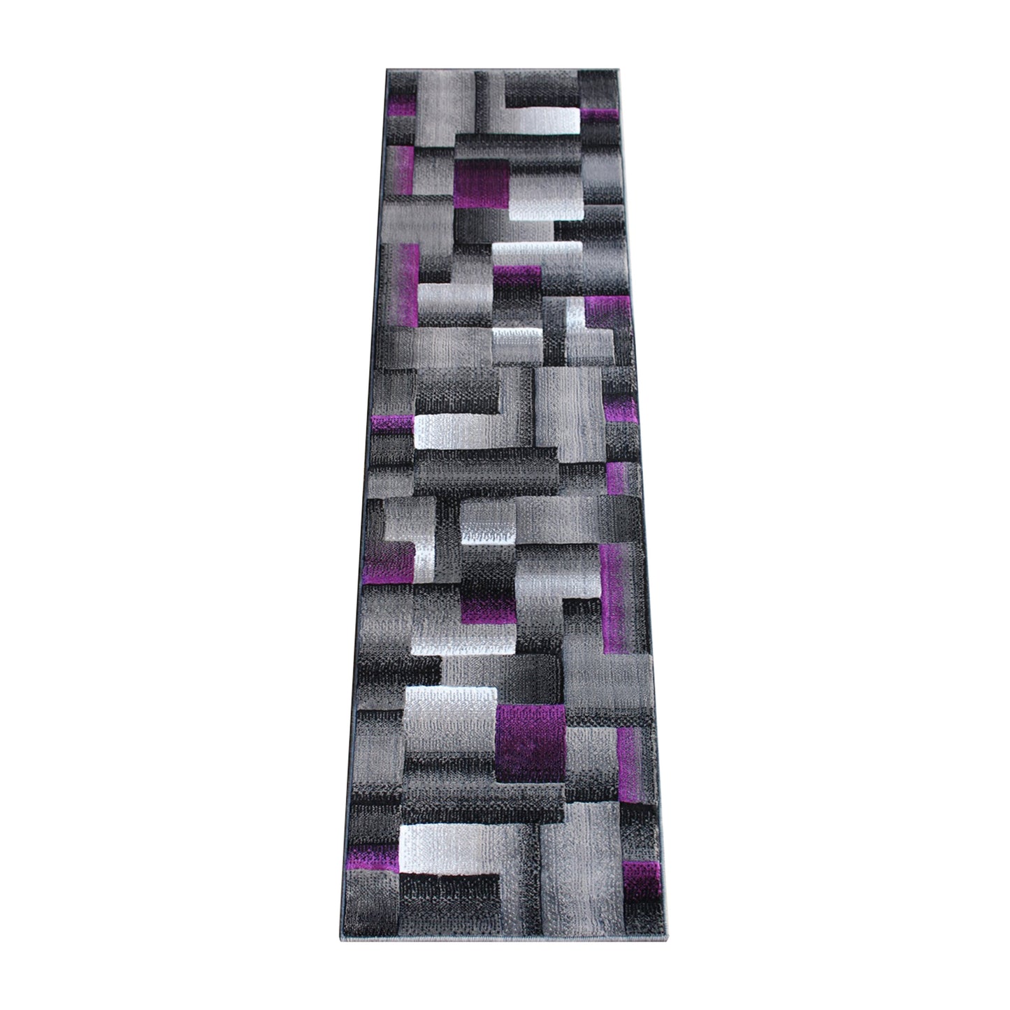 2x7 Purple Block Area Rug ACD-RGTRZ861-27-PU-GG