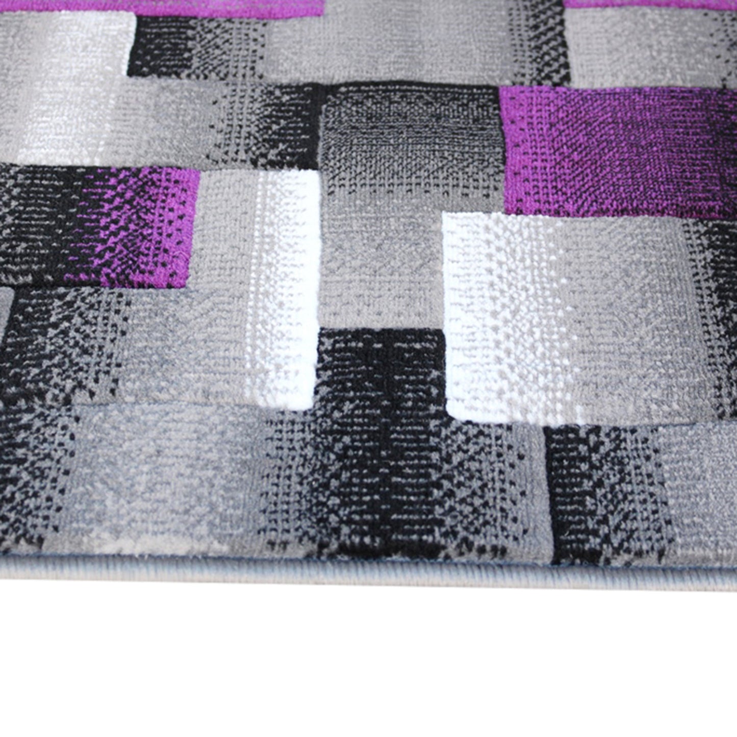 2x7 Purple Block Area Rug ACD-RGTRZ861-27-PU-GG