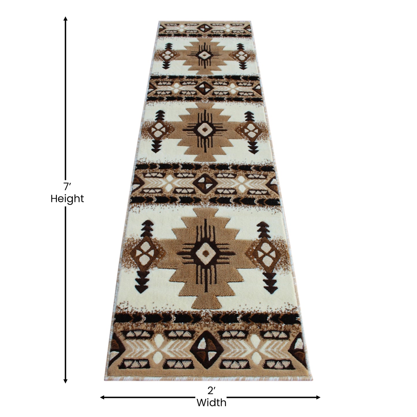 2x7 Rustic Ivory Area Rug ACD-RGXR1M-27-IV-GG