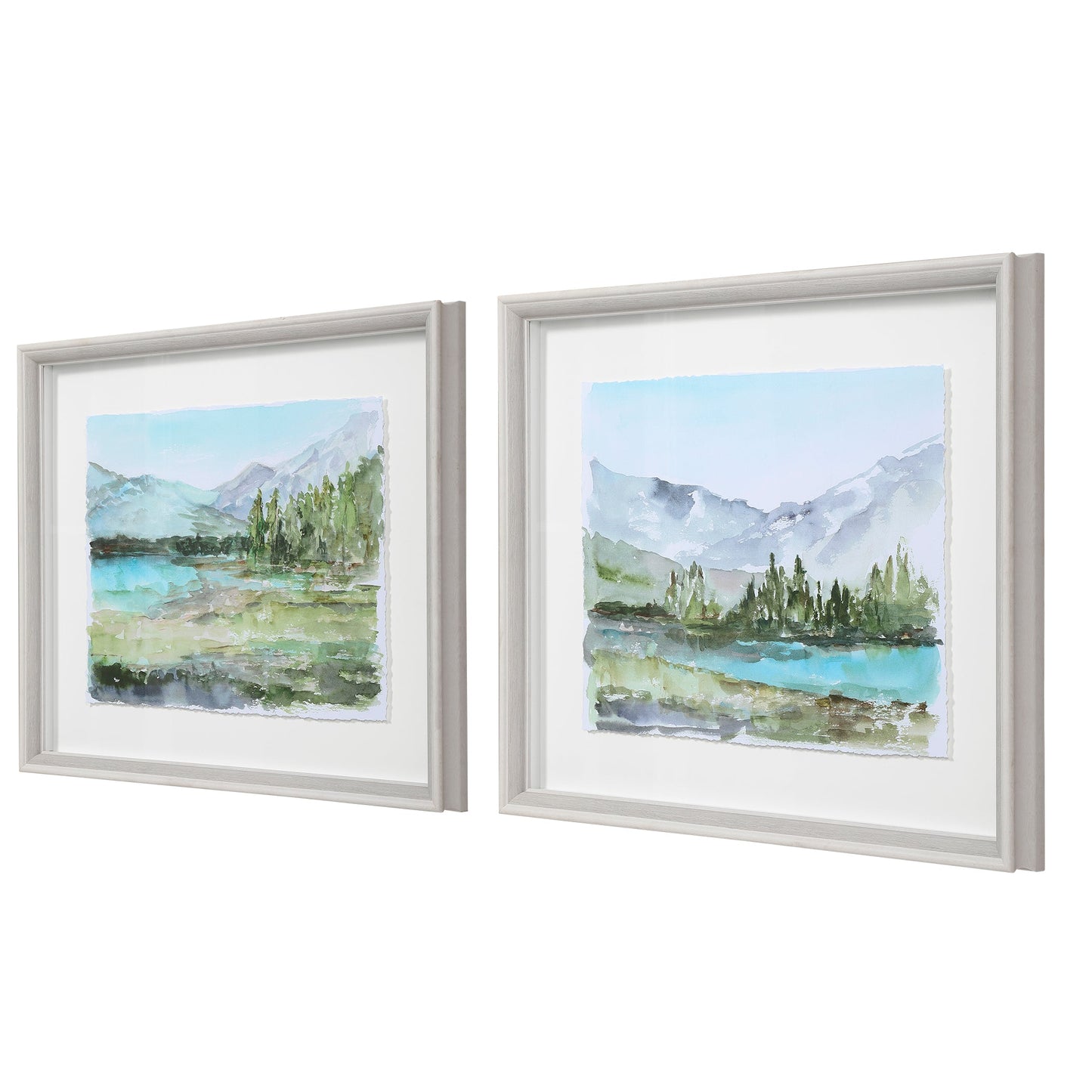 Uttermost Plein Air Reservoir Watercolor Prints, S/2