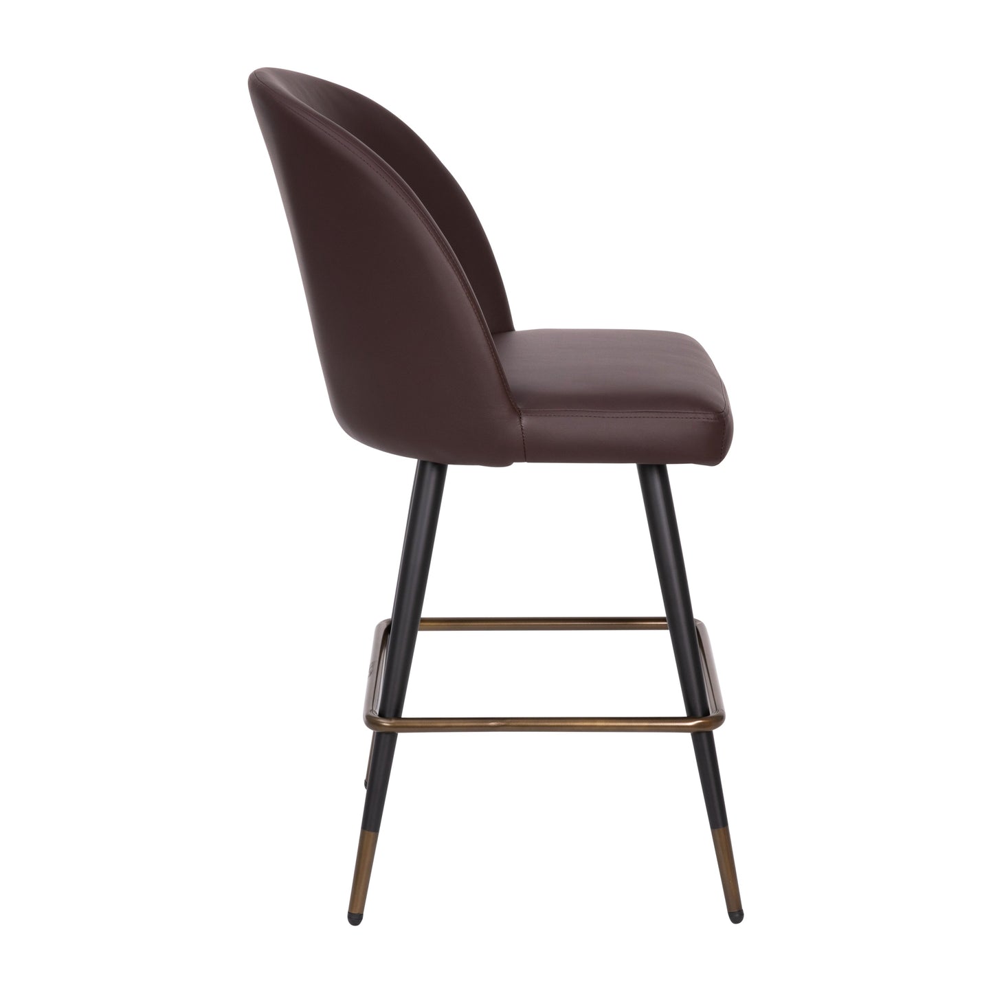 2PK 26" Brown Leather Barstool AY-1026H-26-BR-GG