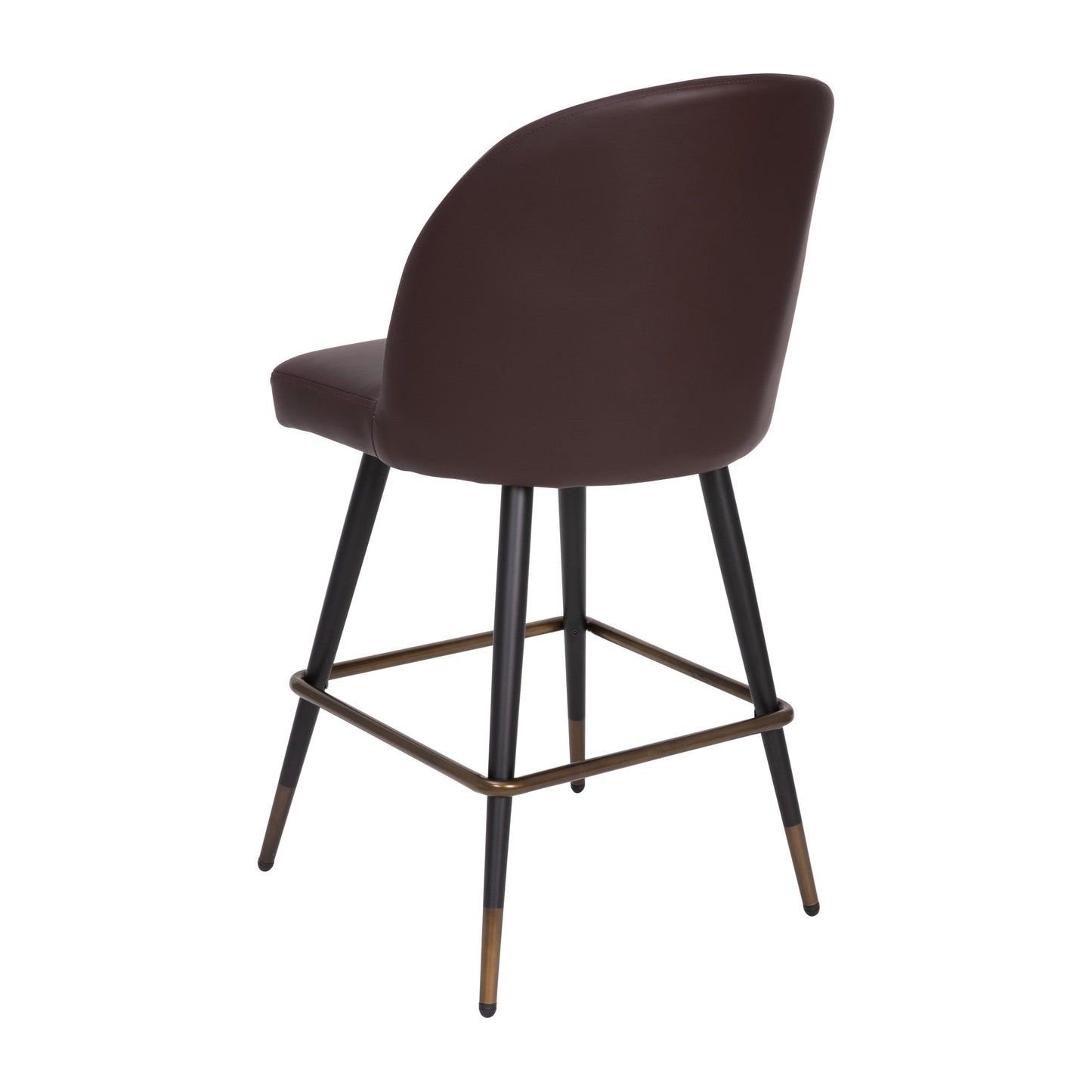 2PK 26" Brown Leather Barstool AY-1026H-26-BR-GG