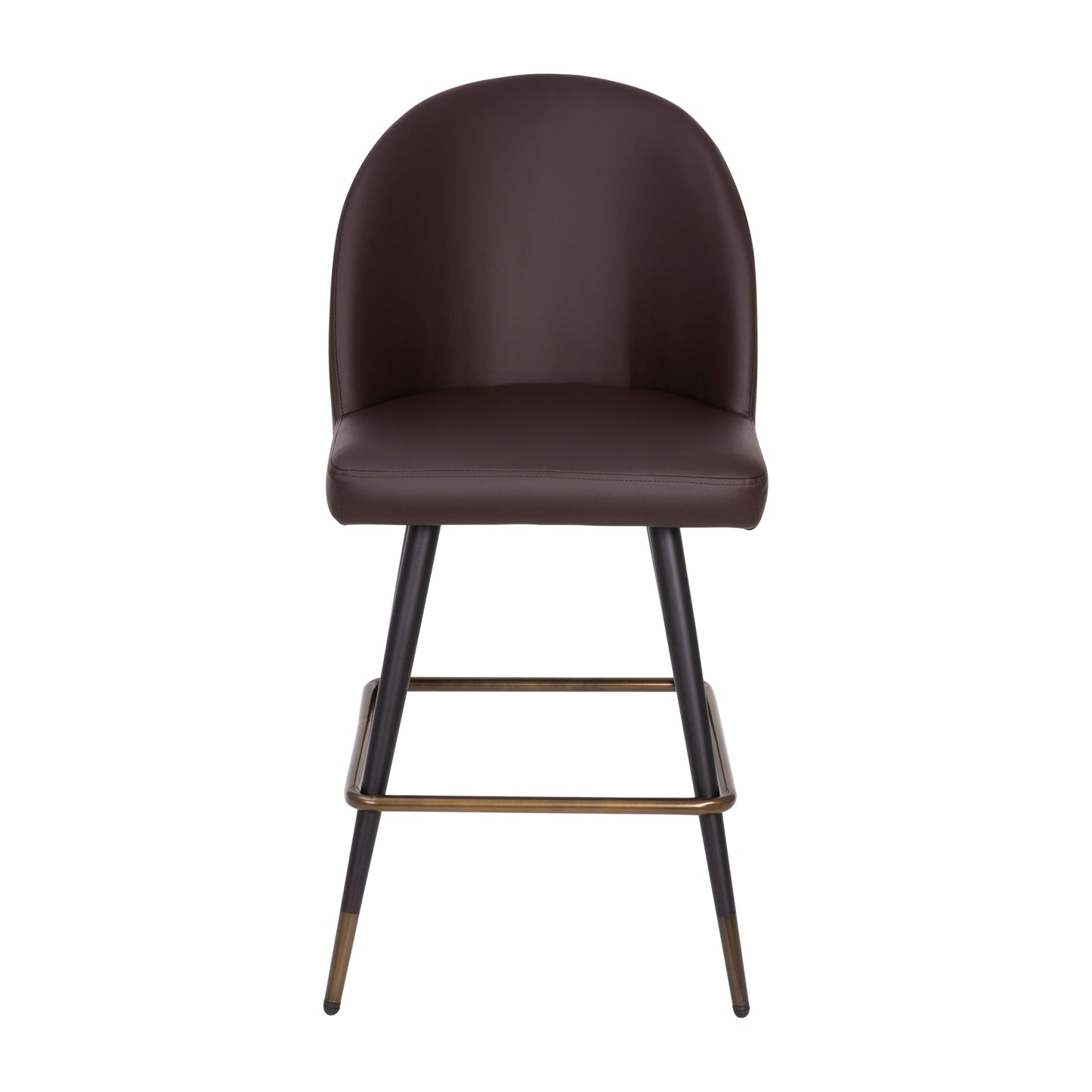 2PK 26" Brown Leather Barstool AY-1026H-26-BR-GG